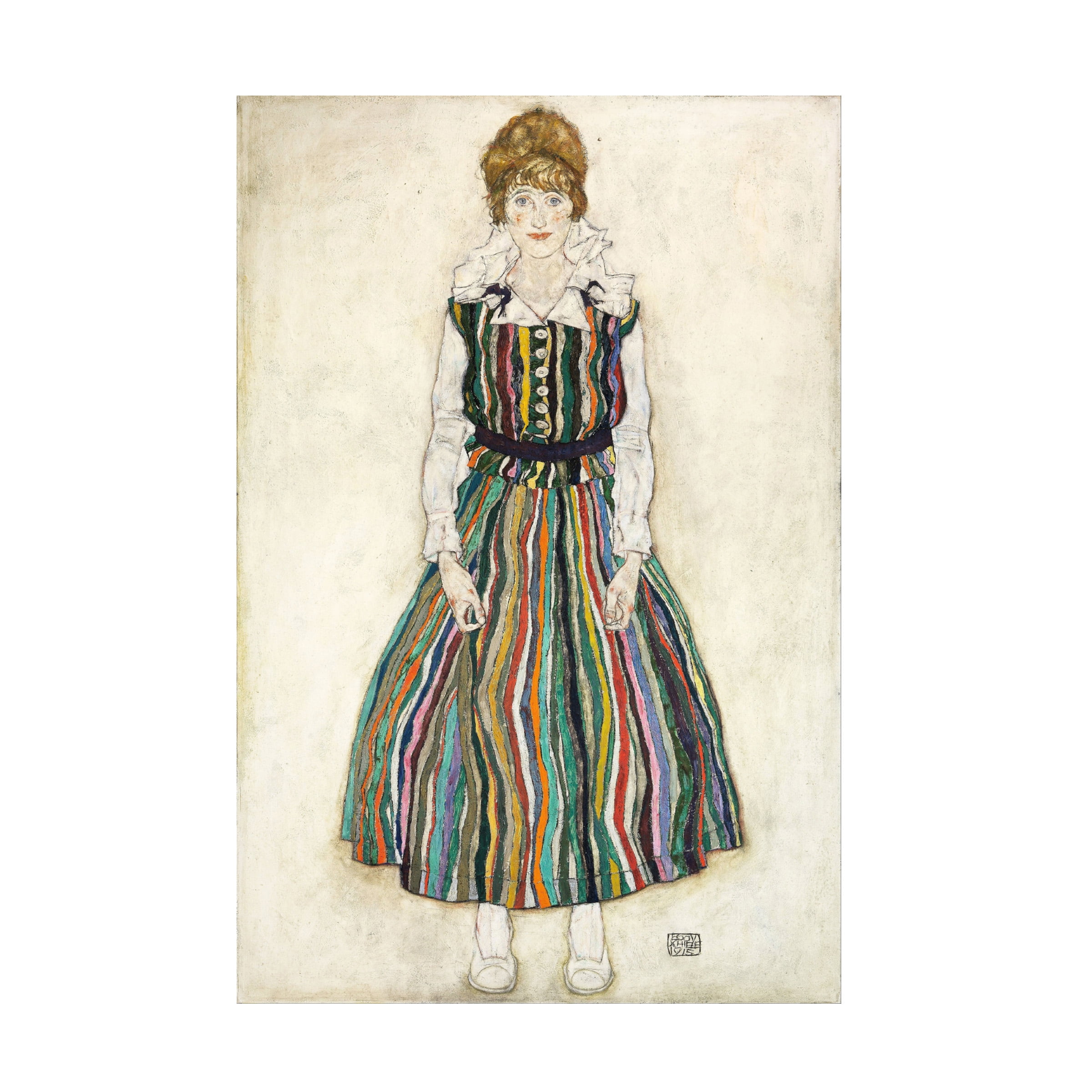 Egon Schiele 'The Artists Wife' Canvas Art