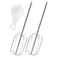 thumbnail image 1 of Egooesam 2 Pack Hand Mixer Beaters Attachments, Hand Mixer Turbo Beaters Compatible, Handheld Mixer Mixer Replacement Attachment, Beaters Electric Mixer Parts Accessories, Silver, 1 of 9