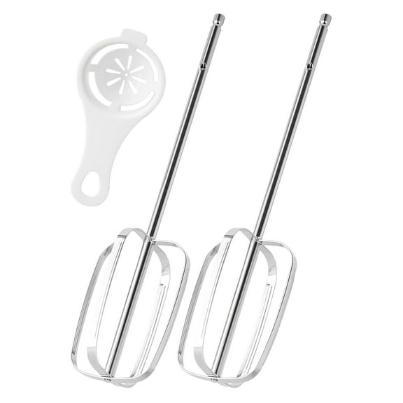 Egooesam 2 Pack Hand Mixer Beaters Attachments, Hand Mixer Turbo Beaters Compatible, Handheld Mixer Mixer Replacement Attachment, Beaters Electric Mixer Parts Accessories, Silver