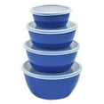 thumbnail image 1 of Egooesam 4 Piece Mixing Bowls Set, Serving Bowl With Lids, Plastic Nesting Storage Bowls for Kitchen, Ideal for Baking, Prepping and Cooking,Nesting Design for Space Saving Storage, 1 of 6