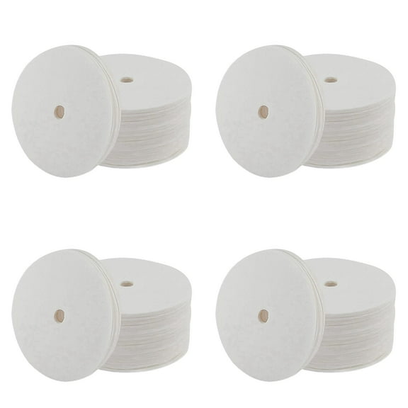 Egooesam 400Pcs Disc Coffee Filters, Disposable Coffee Paper Filter, 3.5in Natural Percolator Coffee Filters for Percolator Coffee Pot and Flat Bottom Basket