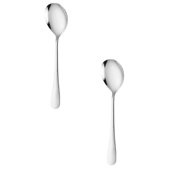 Egooesam 5 Pcs Tablespoons Set, Dessert Spoons, Stainless Steel Soup Spoons, Metal Cutlery Spoon, Dinner Spoon, Spoons Silverware for Home, Kitchen or Restaurant, Dishwasher Safe
