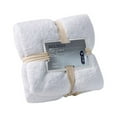 thumbnail image 1 of Egooesam Bath Towels Large Bath Towel Microfiber Bath Sheet 36 x 80 cm Soft Absorbent Towel, Lightweight Quick Dry Towel for Bathroom Shower Gym Travel Everyday Use,White, 1 of 2