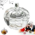 thumbnail image 1 of Egooesam Pumpkin Jar with Cover, Glass Decorative Wedding Candy Bowl Snack Candy Dish Storage with Lid, Transparent Pumpkin Cookie Bucket, Decorative Sugar Storage Container, 1 of 9