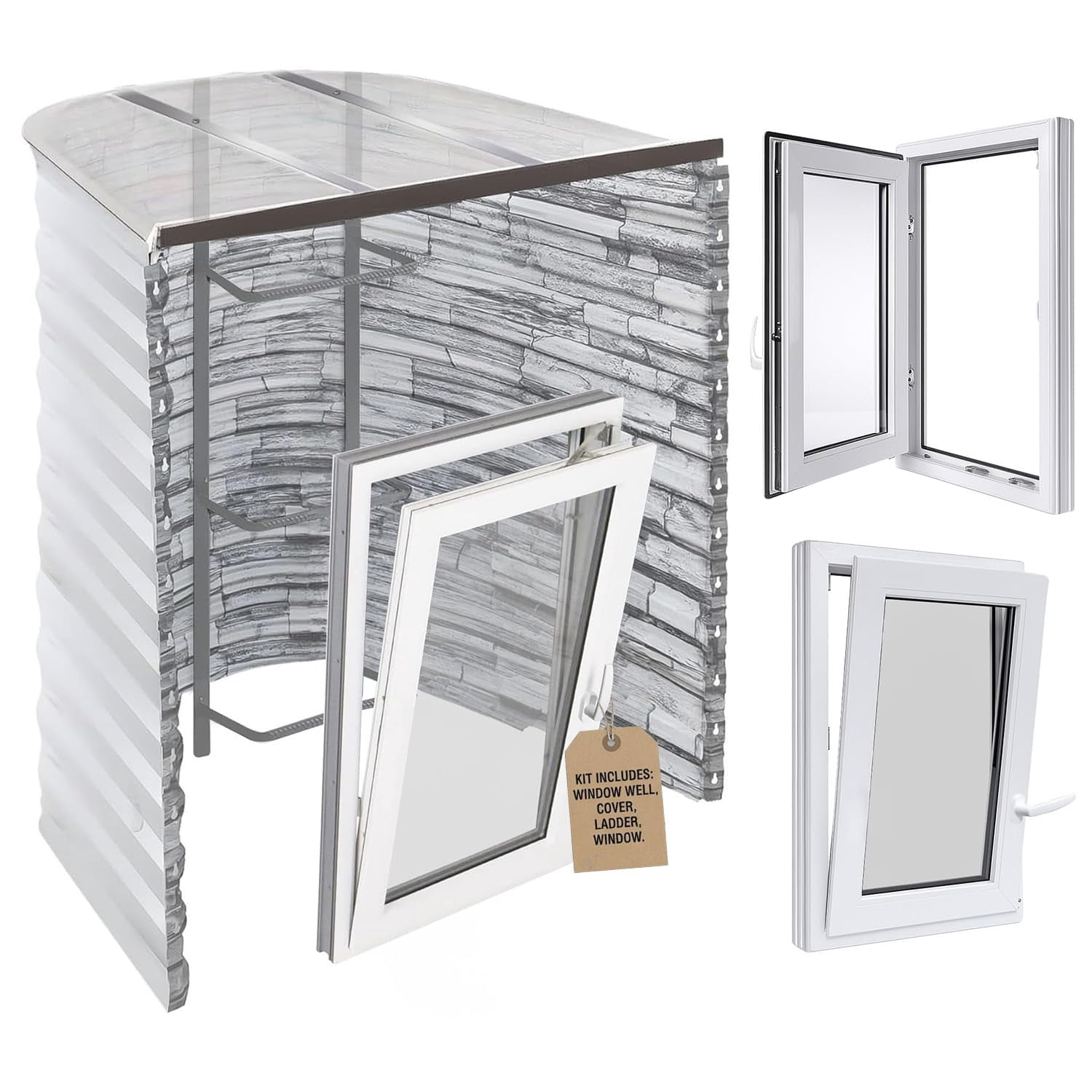 Window Well Kit Egress Window Well Kit - 49