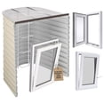 thumbnail image 1 of Egress Window Well Kit with Tilt & Turn Basement Window, Window Well Cover, Egress Ladder & Tuffwell window well, Basement Window Covers, Polycarbonate Window Well Covers Outside, 42"L x 36"W x 60"D, 1 of 6