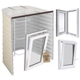thumbnail image 1 of Egress Window Well Kit with Tilt & Turn Basement Window, Window Well Cover, Egress Ladder & Tuffwell window well, Basement Window Covers, Polycarbonate Window Well Covers Outside, 49"L x 36"W x 48"D, 1 of 6
