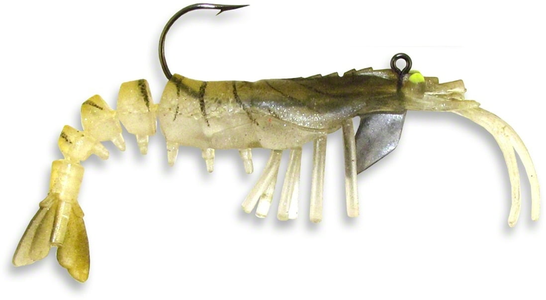 Egret Baits Vudu Shrimp 3.25 In., Golden Fishing Lure