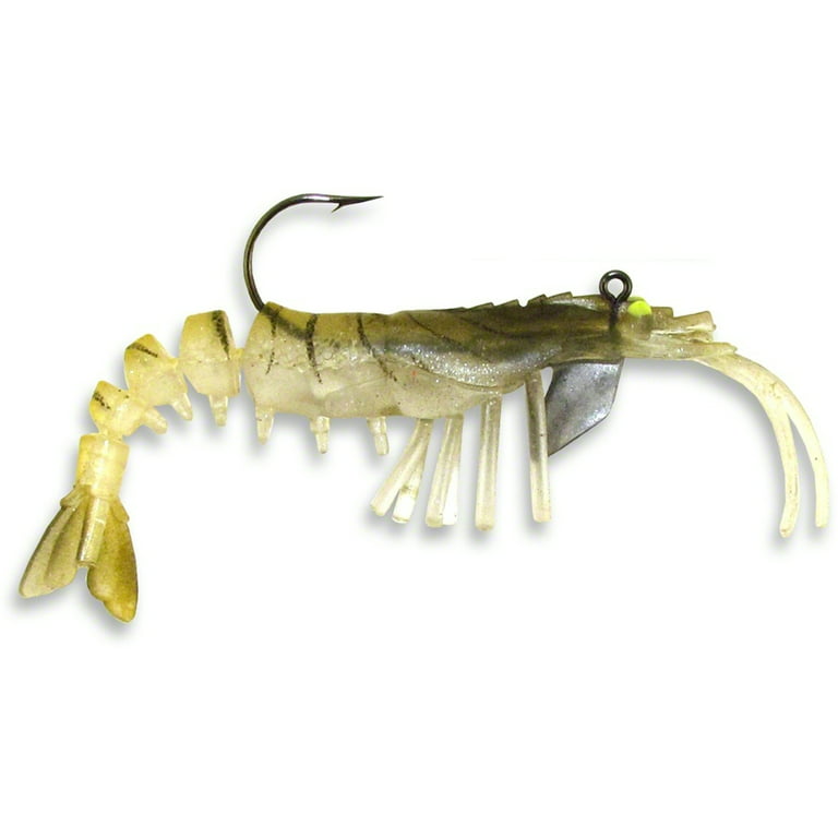 Egret Baits Vudu Shrimp 3.25 In., Golden Fishing Lure 