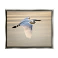 thumbnail image 1 of Egret Gliding Aerial View Animals & Insects Photograph Luster Gray Framed Art Print Wall Art, 1 of 6