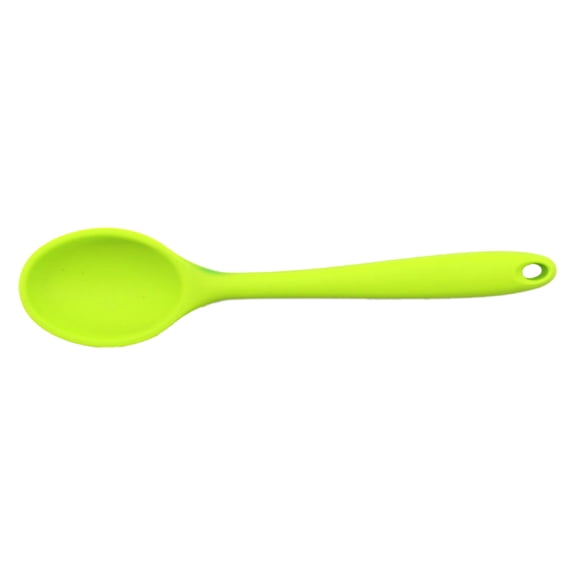 Eguiwyn 1 Pc Silicone Cooking Spoons 7.87 Inch Heat Resistant Kitchen Spoons for Mixing, Serving and Stirring Large Non Stick Basting Utensils, Dishwasher Safe(Spoon,Fashionable Color)