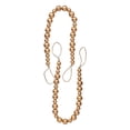 thumbnail image 1 of Eguiwyn 10pcs Natural Wood Bead Curtain Tie Backs, Farmhouse Boho Holdbacks for Drapes, Window Decor for Living Room Bedroom Office, Wooden Bead Curtain Tieback, Gold,55*2cm, 1 of 9