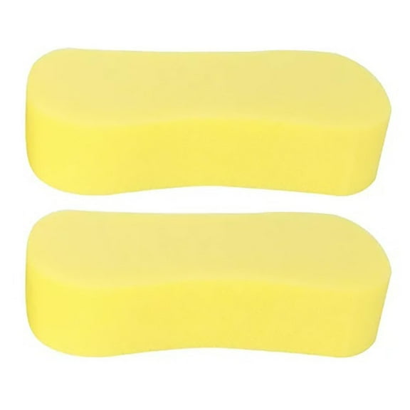 Eguiwyn 2PCS Extra Large Car Wash Sponge, Super Absorbent Cellulose Cleaning Sponges for Vehicle Washing, Easy Grip Thick Foam Scrubber for Auto, Kitchen, and Household Use, Yellow