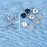 NOGIS 48 Pieces Adjustable Waist Buckle Extender Set, 8 Set 4 Style Jean  Button Pins No Sewing Required Pants Clips for Waist, Pant Waist Tightener  for Jeans Instant Button(Stylish Style) 