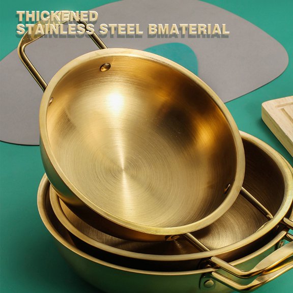 Eguiwyn Clearance Kitchen Utensils Set, Other 1X Stainless Steel Pot, Walmart Savings Stainless Steel Bowl, 11.7* 8.58* 2.54 Inches 0.95lb