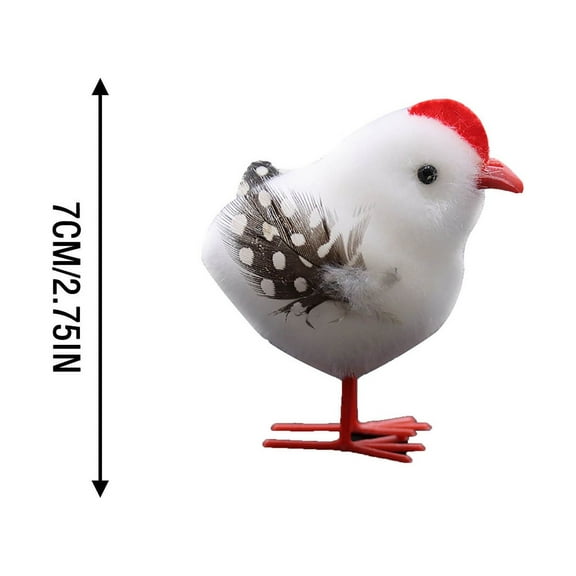 Eguiwyn Easter Chick Decorations Chicks the Furry Chicks At Easter Stand on the Table of the Moss Garden