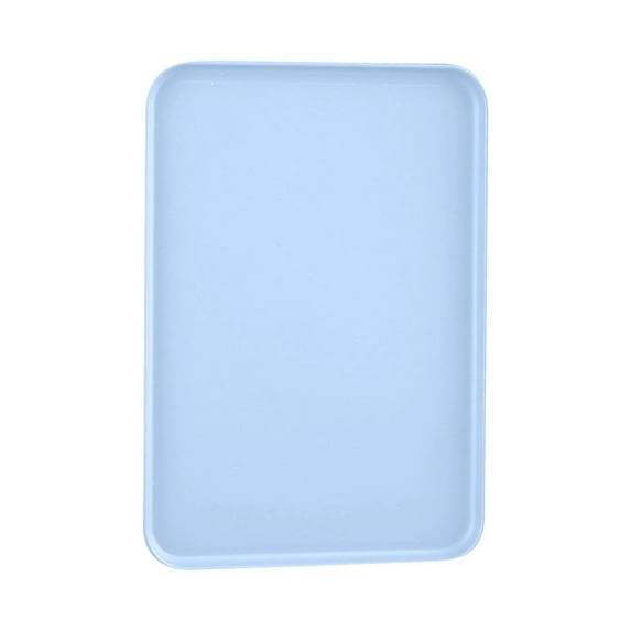 Eguiwyn Light Blue Household Pallets, Multi Use Large Capacity Serving Tray Plastic Practical Grade Storage Tray for Home Anti Deformed Shockproof