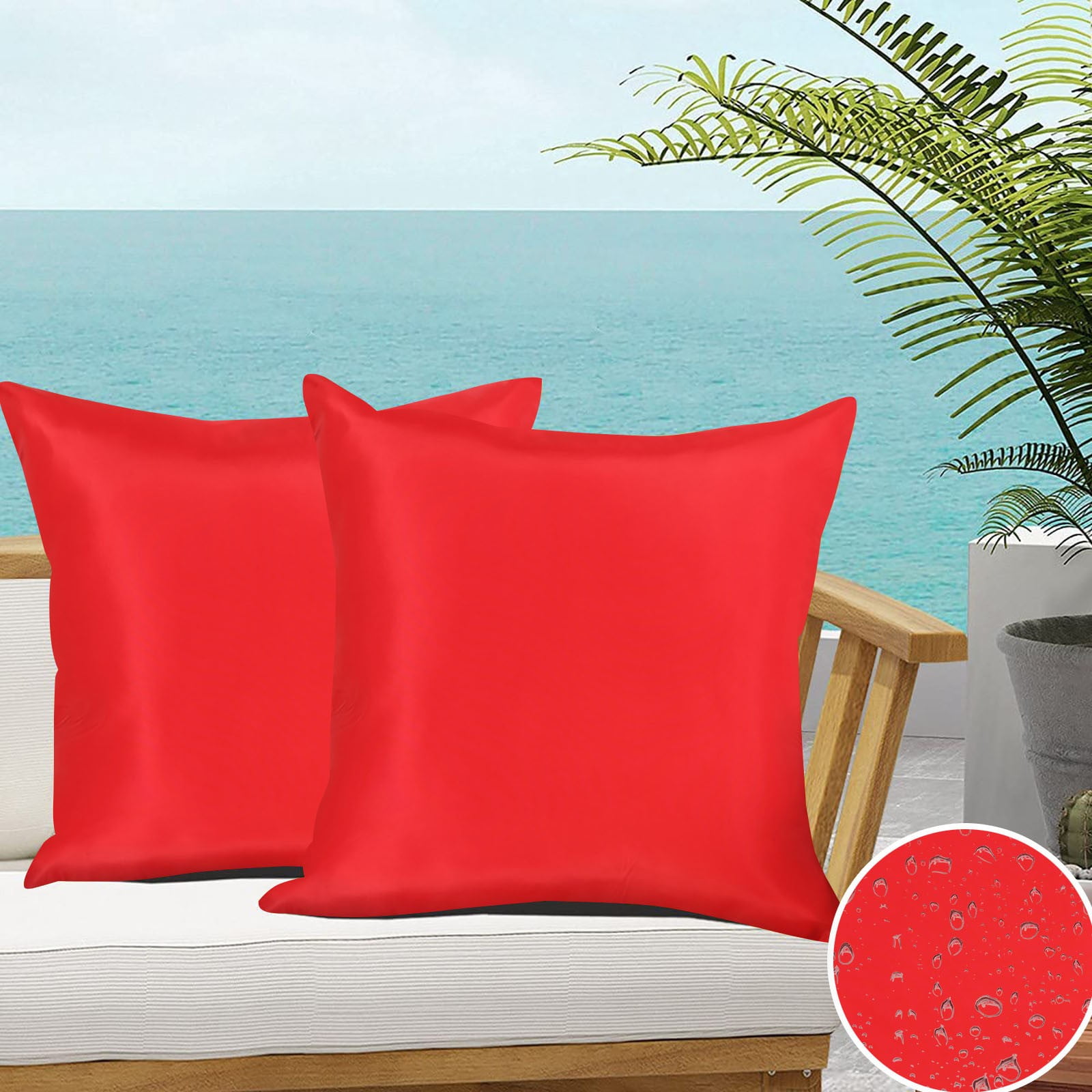 Eguiwyn Pillow Outdoor Waterproof Throw Pillow Covers Durable Vibrants