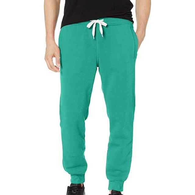 Eguiwyn mens sweatpants Solid Basic Active Jogger Waist Sports ...