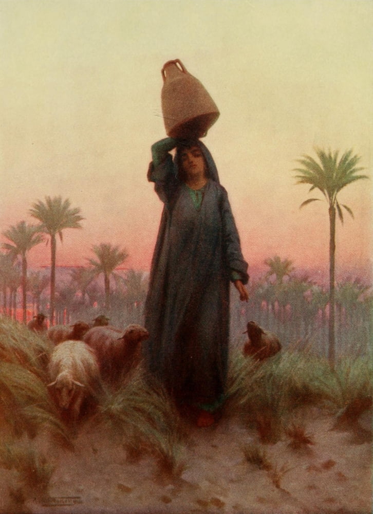 Egypt 1903 A daughter of Mizraim Canvas Art - Robert Talbot Kelly (18 x 24)