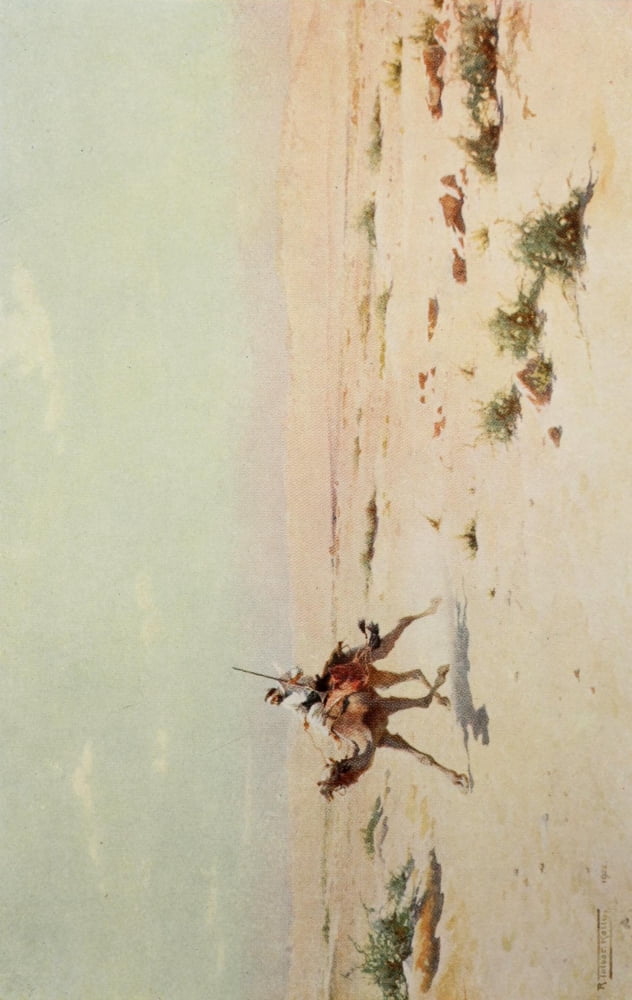 Egypt 1903 A desert courier Canvas Art - Robert Talbot Kelly (18 x 24)