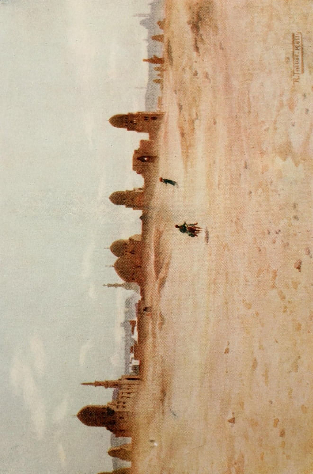 Egypt 1903 A dusty day at the Tombs of the Khalifs Canvas Art - Robert Talbot Kelly (24 x 36)
