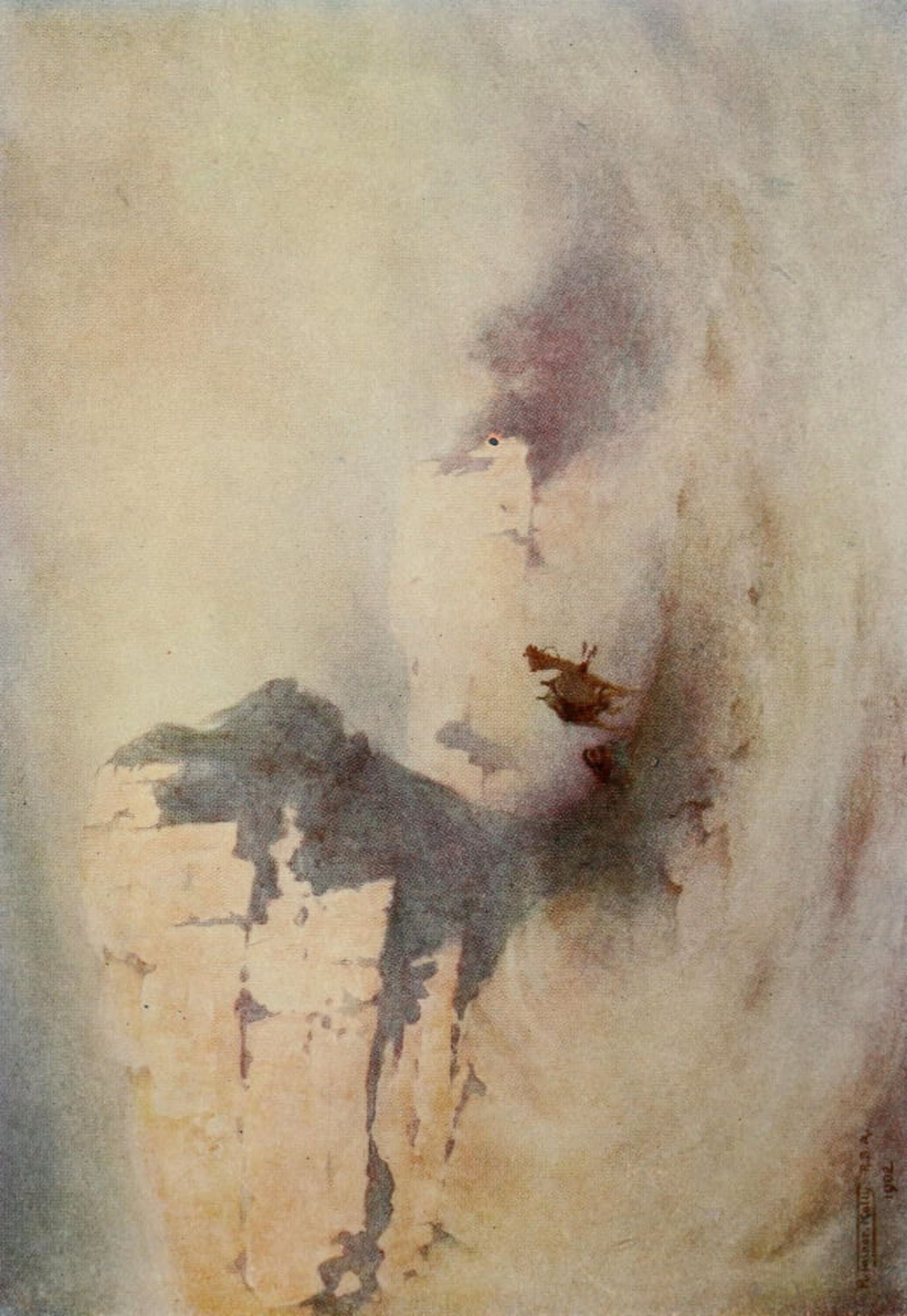Egypt 1903 A sandstorm Canvas Art - Robert Talbot Kelly (18 x 24)