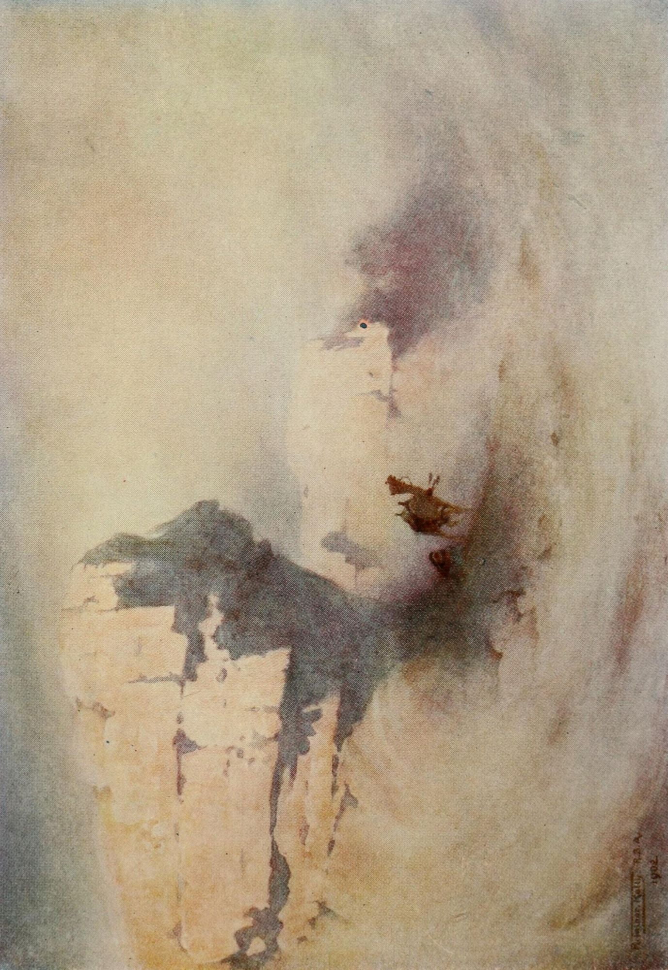 Egypt 1903 A sandstorm Canvas Art - Robert Talbot Kelly (24 x 36)