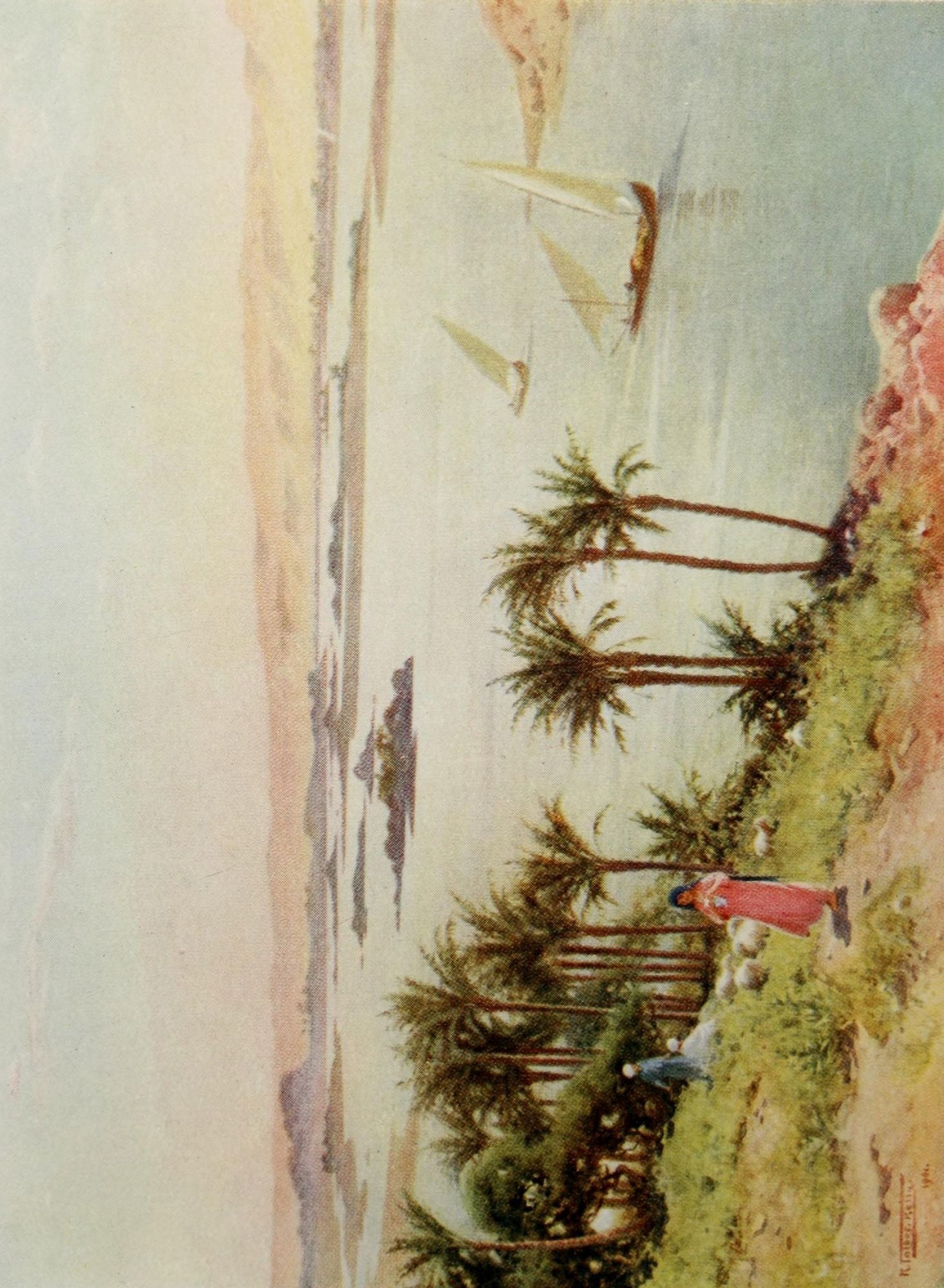 Egypt 1903 First cataract from Elephantine island Canvas Art - Robert Talbot Kelly (18 x 24)