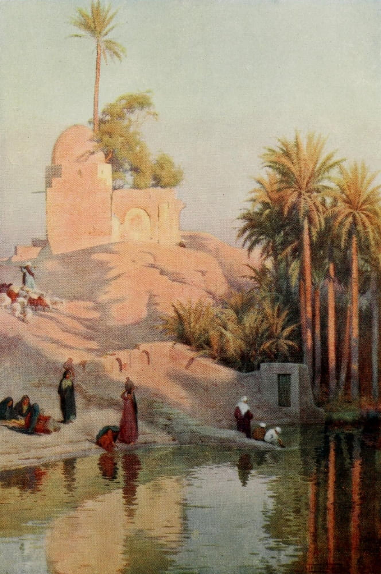 Egypt 1903 In the oasis of Fayum Canvas Art - Robert Talbot Kelly (24 x 36)