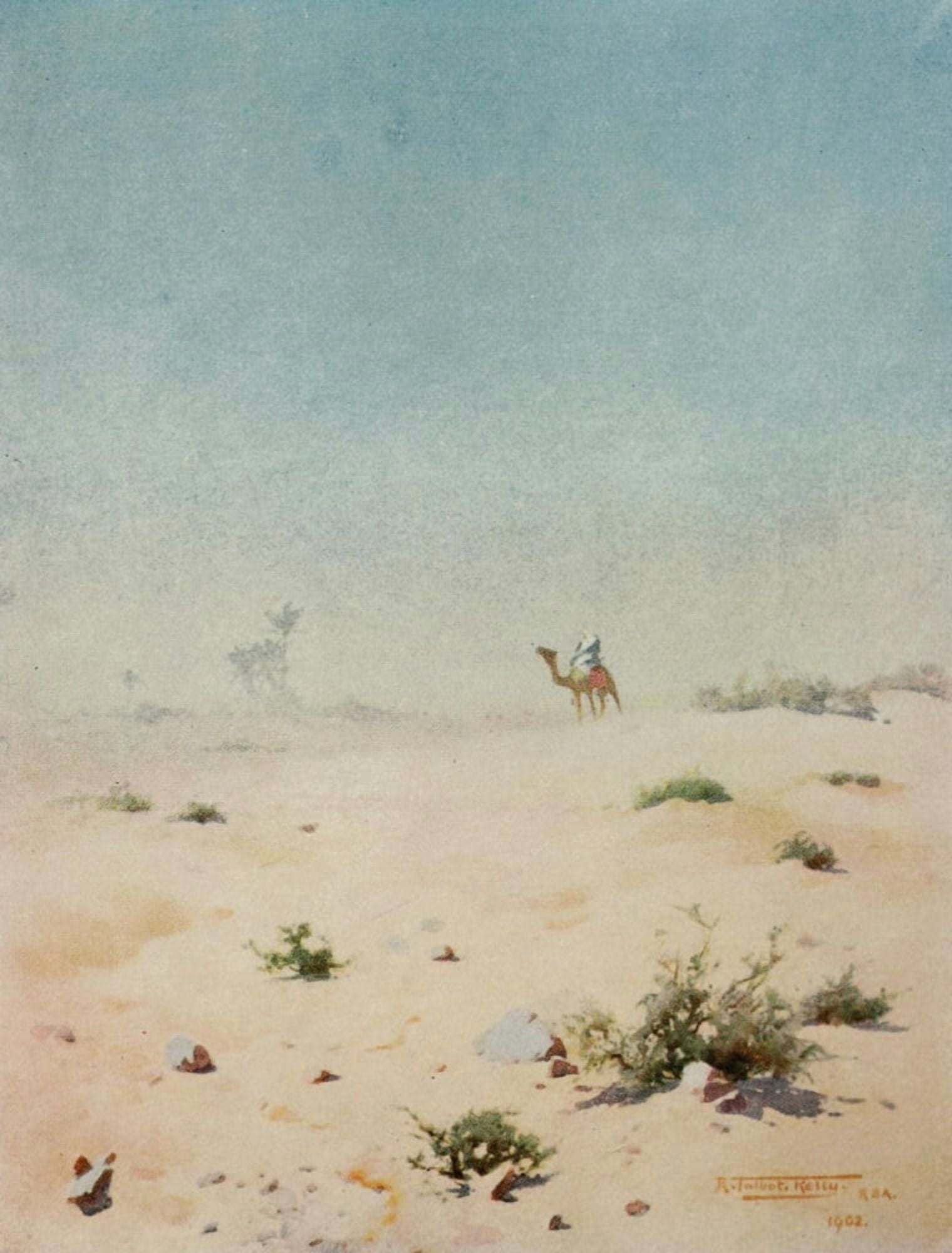 Egypt 1903 Miragic heat Canvas Art - Robert Talbot Kelly (18 x 24)