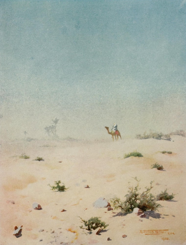 Egypt 1903 Miragic heat Canvas Art - Robert Talbot Kelly (24 x 36)