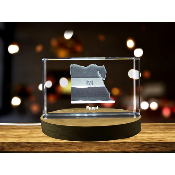 Egypt 3D Engraved Crystal 3D Engraved Crystal Keepsake/Gift/Decor/Collectible/Souvenir