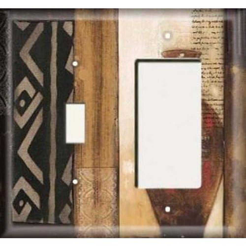 Egypt Decorative Combo Light Switch GFCI Outlet Cover Single Toggle
