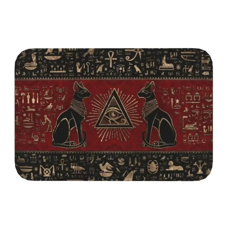 Egypt Egyptian Cat Goddess Doormat AntiSlip Entrance Bathroom Kitchen