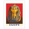 thumbnail image 1 of Egypt - Egyptian Pharaoh Tutankhamun (King Tut) - Vintage Travel Poster c.1970s - Bamboo Fine Art 290gsm Paper (Unframed) 17x22in, 1 of 4