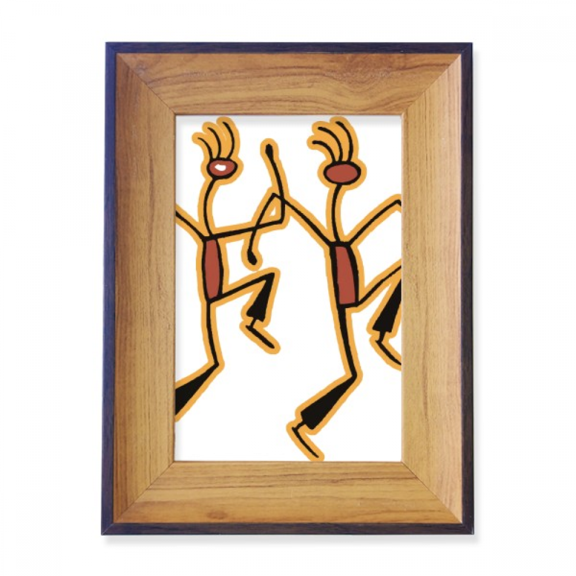 Egypt Figure Dancing Funny Pattern Photo Frame Exhibition Display Art Desktop Painting