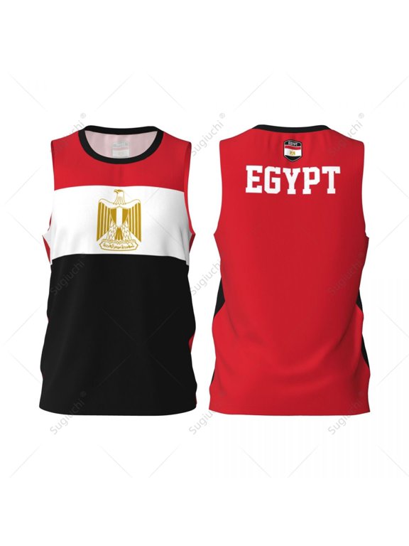 Egypt Flag Men Basketball Sports Jersey Running Fitness Multifunction Sleeveless tshirt Exclusive Custom Name Nunber