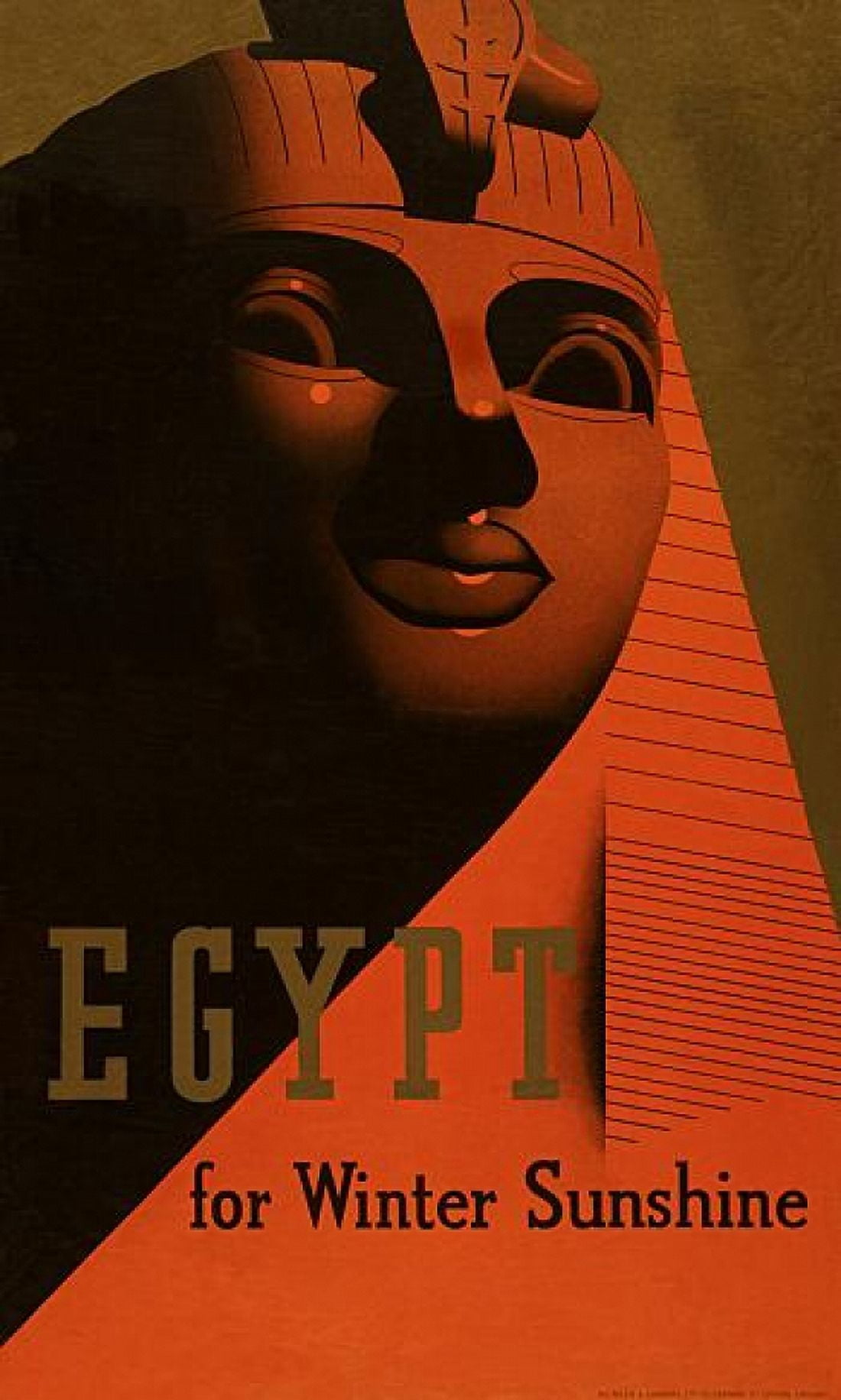 Egypt For Winter Sunshine Sphynx Travel Canvas Art -  (36 x 54)