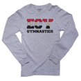 thumbnail image 1 of Egypt Gymnastics - Olympic Games - Rio - Flag Men's Long Sleeve Grey T-Shirt, 1 of 2