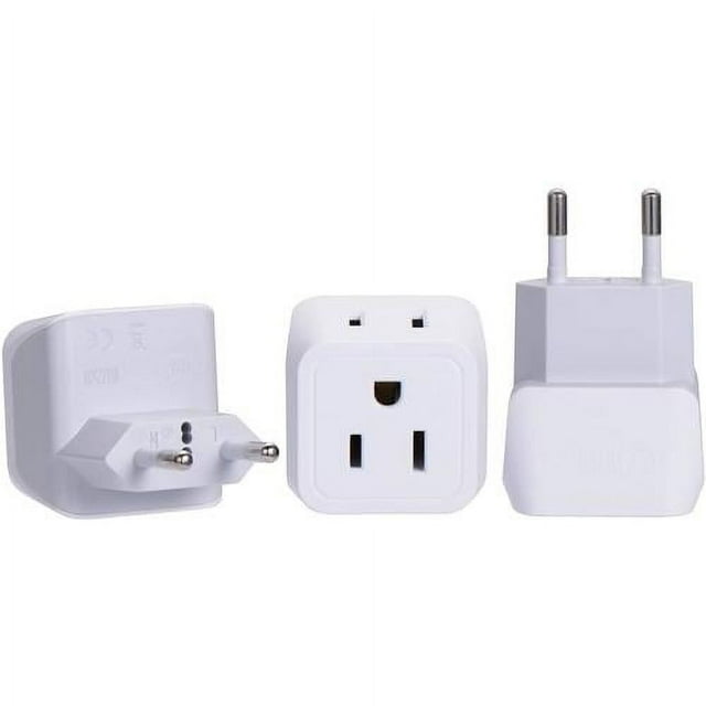 Egypt, Iceland Travel Adapter Plug Type C Europe 2 In 1 Light