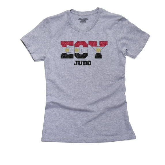 Egypt Judo - Olympic Games - Rio - Flag Women's Cotton Grey T-Shirt