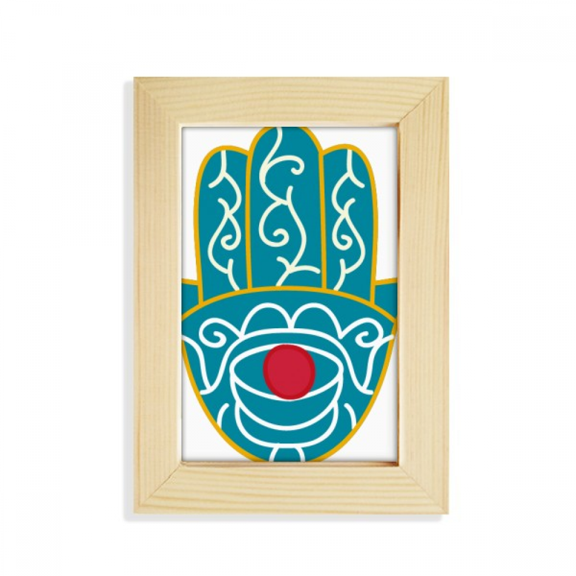 Egypt Pattern Hand Red Eye Art Pattern Desktop Display Photo Frame Picture Art Painting 5x7 inch