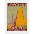 thumbnail image 1 of Egypt - Premier Winter Rendez-Vous (Rendezvous) - Karnak Temple - Vintage Travel Poster by Roger Bréval c.1930s - Japanese Unryu Rice Paper Art Print (Unframed) 18 x 24 in, 1 of 4