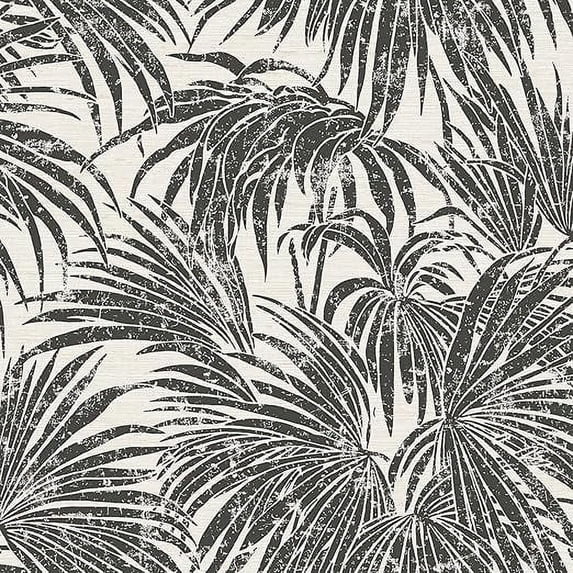 Egypt Sherrod Cassava Palm Black & White Peel & Stick Wallpaper