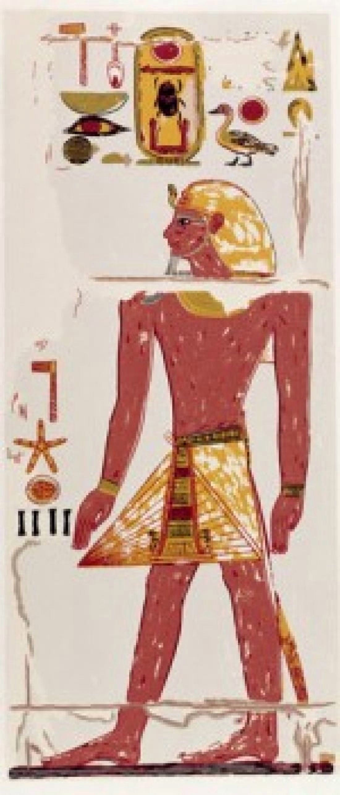 Egypt Thebes Deir El Bahari Hatshepsut Tomb murals 1500-1482 BC Canvas Art - (18 x 24)