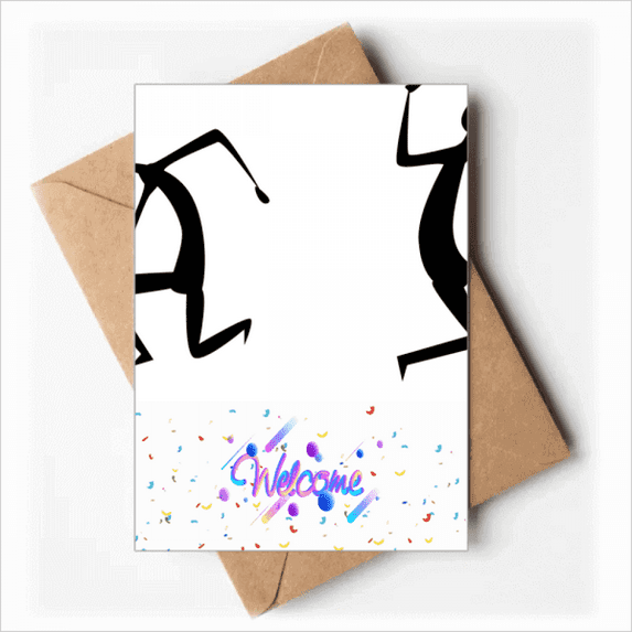 Egypt Totem Fresco Funny Welcome Back Greeting Cards Envelopes Blank