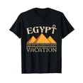 thumbnail image 1 of Egypt Vacation Souvenir Pyramids Egyptian Black T-Shirt, 1 of 5