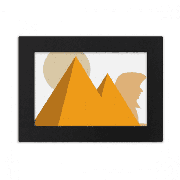 Egypt Yellow Sphinx Pyrads Sun Desktop Photo Frame Ornaments Picture Art Painting