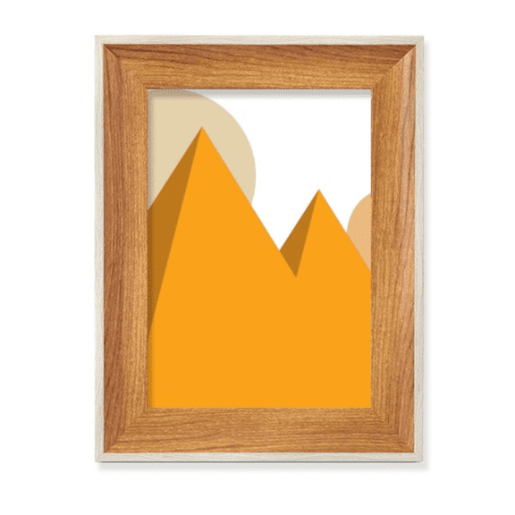 Egypt Yellow Sphinx Pyrads Sun Desktop Wooden Photo Frame Display Picture Art Painting Multiple Sets